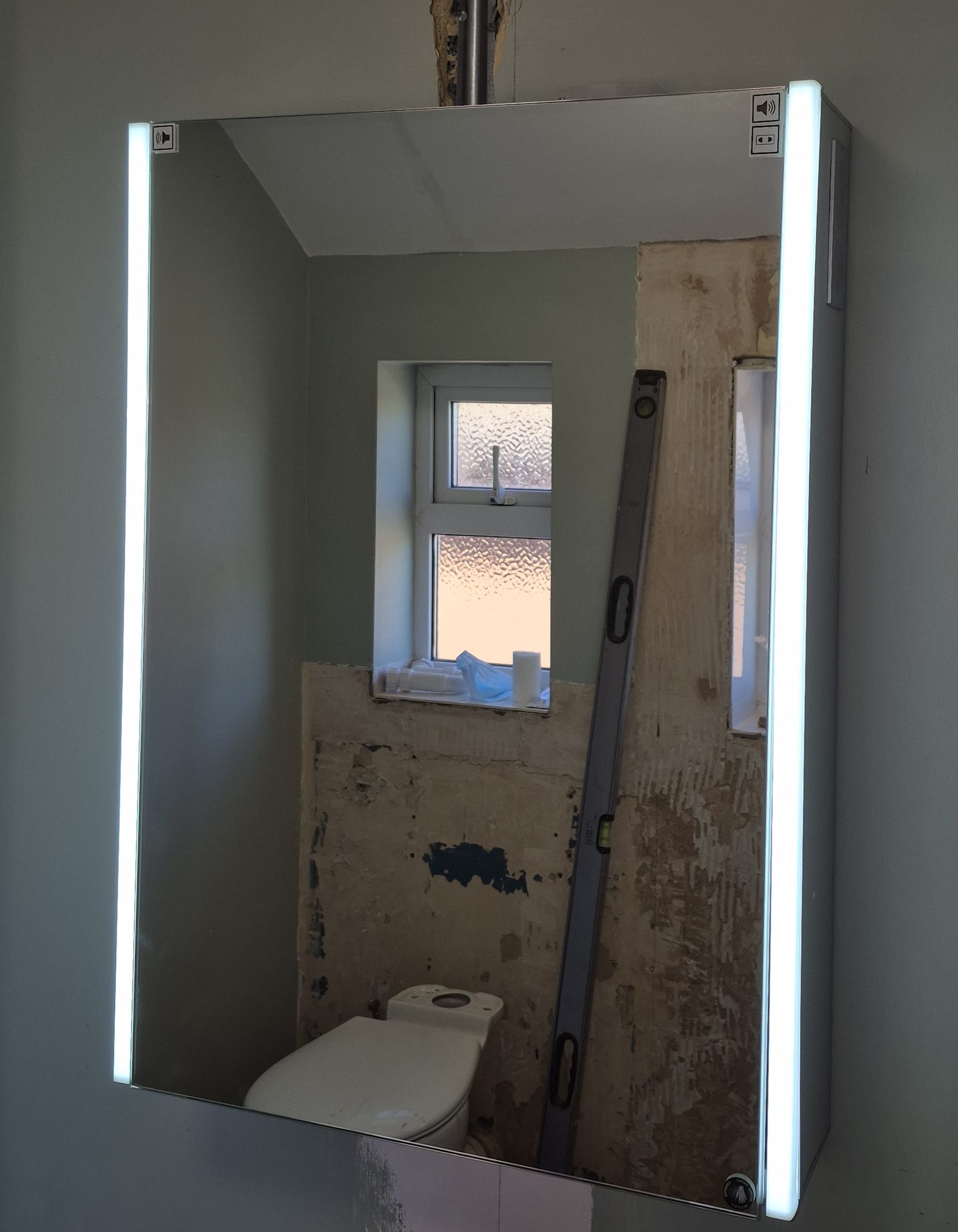 Illuminated Bathroom Mirror Installation in Banbury LED illuminated bathroom mirror installation in Banbury