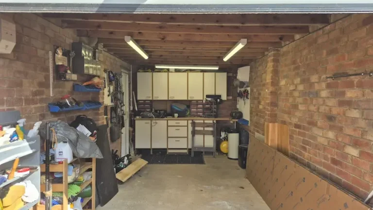 Garage Lighting & Electrical Installation in Banbury | RW Currion Electrical Garage electrical installation with LED lighting and workshop power in Banbury