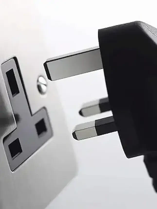 Plug going into a socket