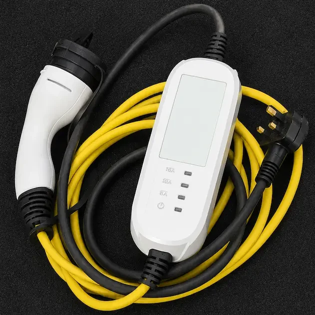 Portable EV granny charger lead with 3-pin plug