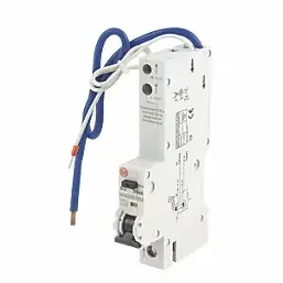 RCBO device combining MCB and RCD protection for electrical circuits