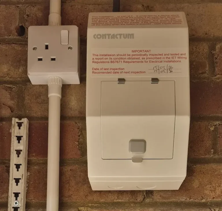 Garage Consumer Unit Installation Banbury | RW Currion Electrical Garage consumer unit and socket installation in Banbury garage workshop