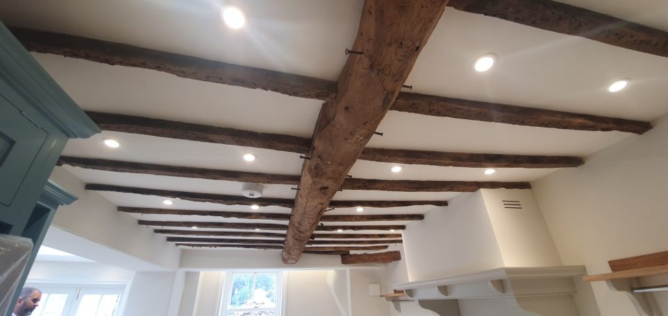 Ceiling downlight installed in domestic property