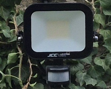 Outdoor Lighting Installation Banbury LED flood light installed by RW Currion Electrical in Banbury