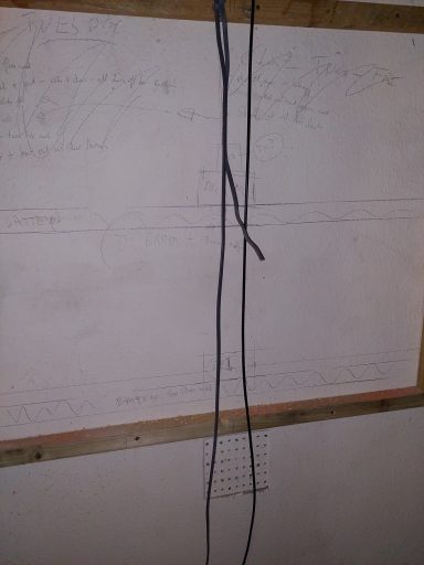 Cables ready to be chased intoo thw wall.