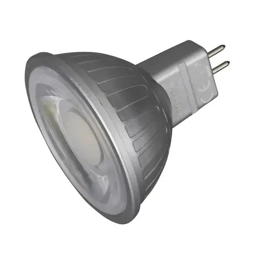 MR16 LED spotlight bulb with two pins used in ceiling downlights