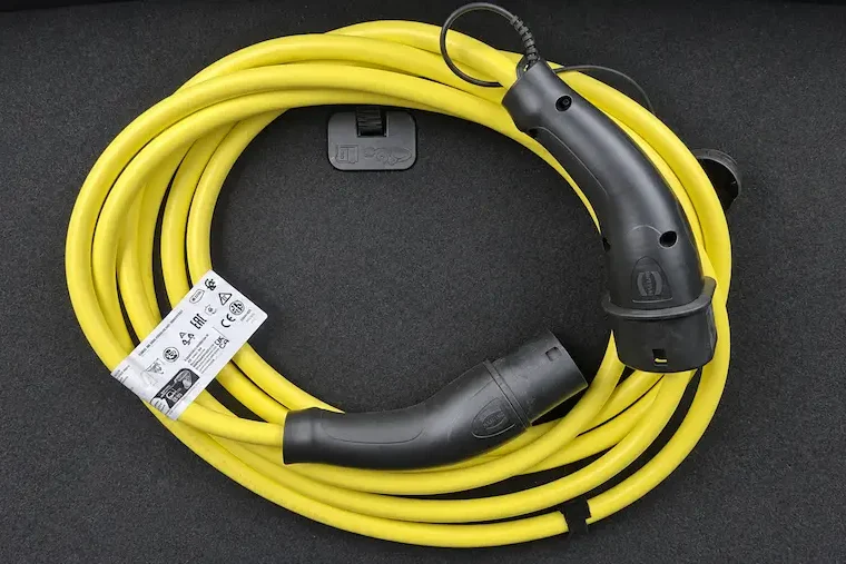Type 2 EV charging cable for an untethered home charger